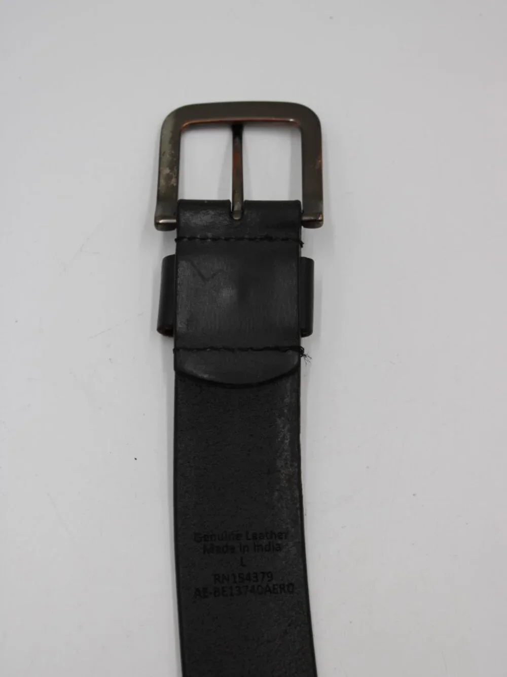 Genuine Leather Belt Black Size Large (38-40) Casual Dress Work 1.5